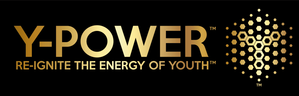 Golden text on black background reading 'POWER ENERGY OF YOUTH'.